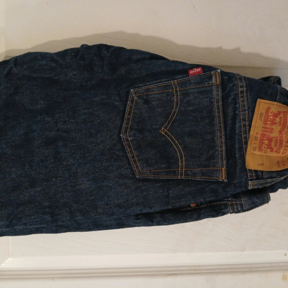 Levi's Blue Straight 501 Jeans                 Width 30 x Lenght 30